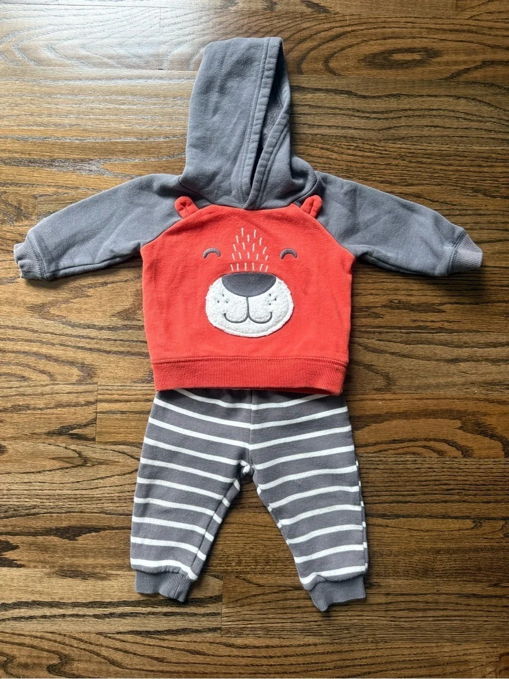 Ralph Lauren & Carter’s Baby Boy Footed Pajama Bundle Sweatshirt Pants 9 Months
